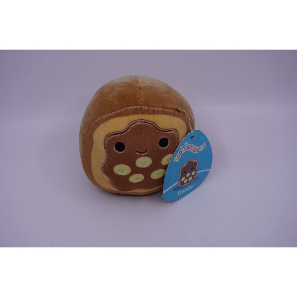 Squishmallows Kellytoy Plush Specialty Foods Danilo as a Toast 5" Inch NWT